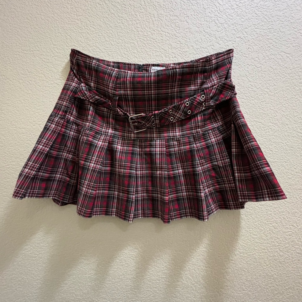 No Boundaries Pleated Skater Skirt